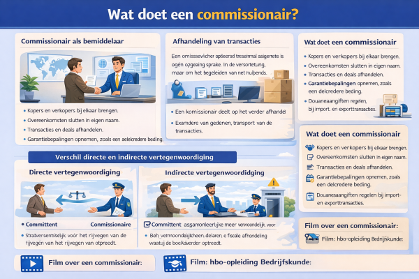 Wat doet een commissionair